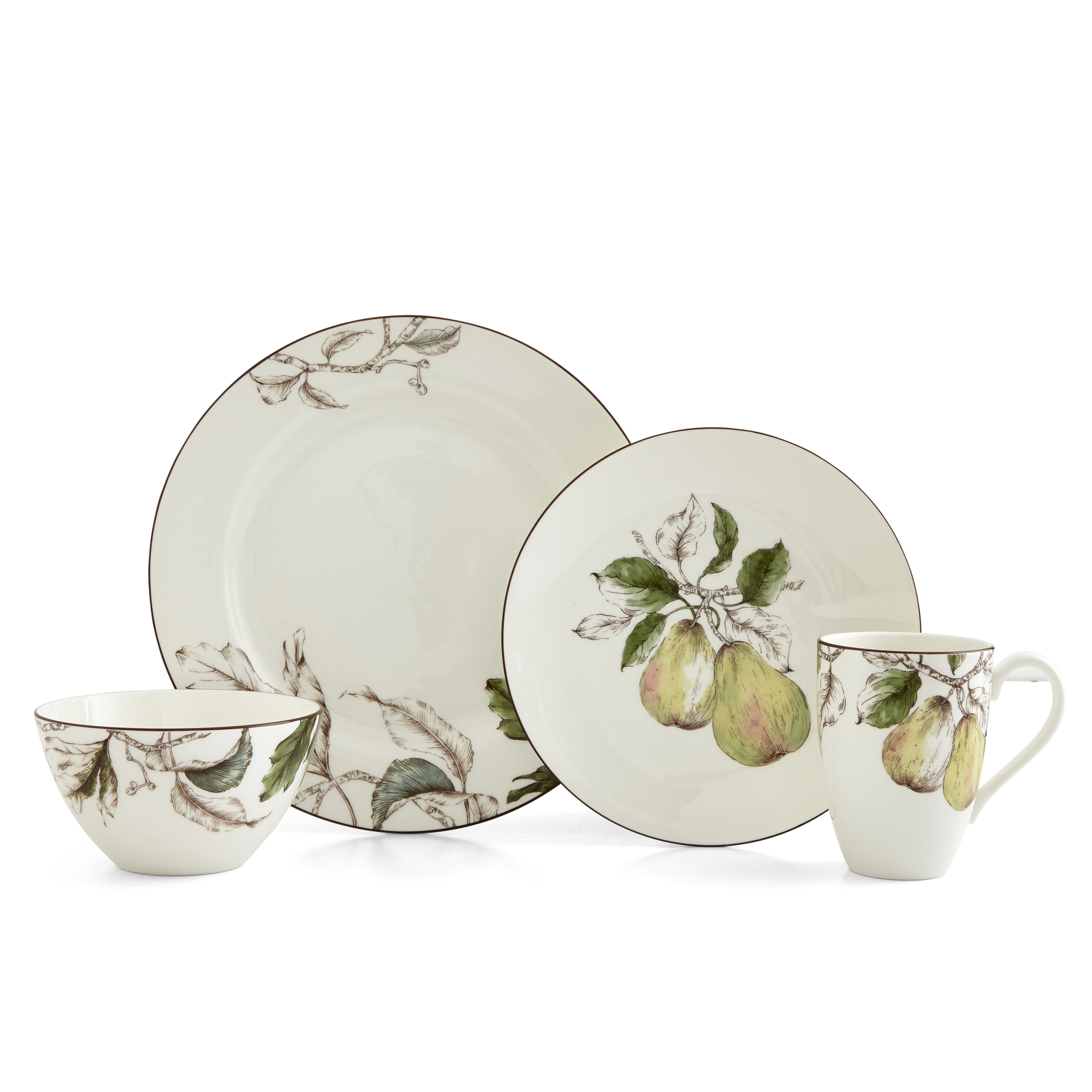 Nature's Bounty 4 Piece Place Setting, Pear image number null